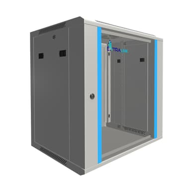Rack Cabinet Extralink 12U 600x450 Gri Wall Mounted