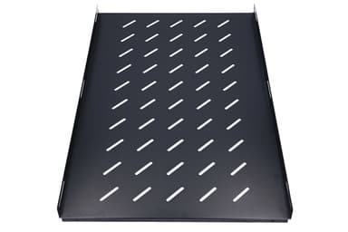 Rack shelf Extralink 1U 750mm Black, 483mm Lățime