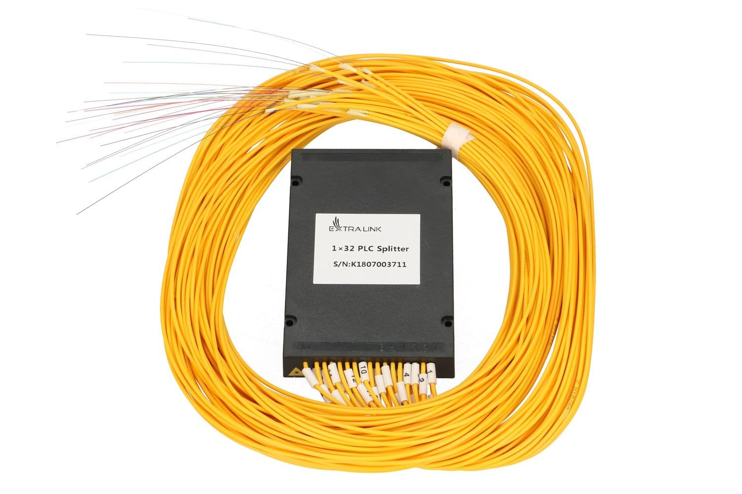 Extralink Splitter PLC 1:32, 2.0mm, 1.5m, G657A, Modul ABS, Fără Conector — imagine 1