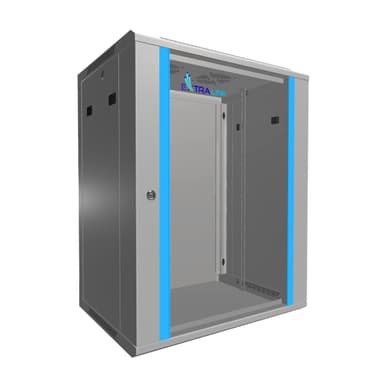 Rack cabinet Extralink 15U 600x450 montat pe perete gri