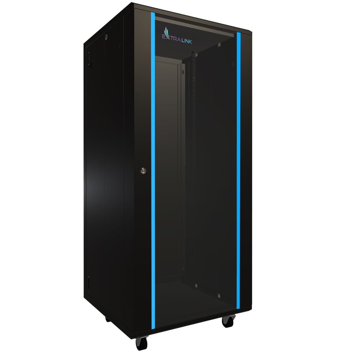 Cabinet Rack Extralink 27U 600x600 Negru — imagine 1