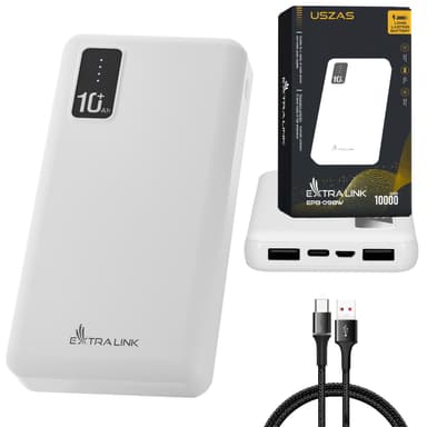 Power Bank Extralink EPB-098W 10000mAh White