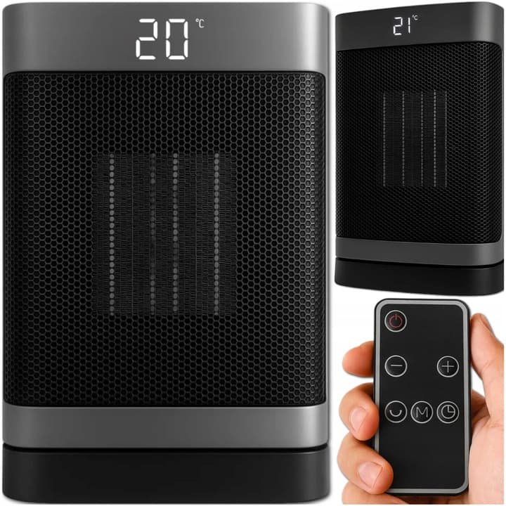 EXTRALINK Încălzitor electric coloană ceramic FARELKA 1500W Pilot LED — imagine 1
