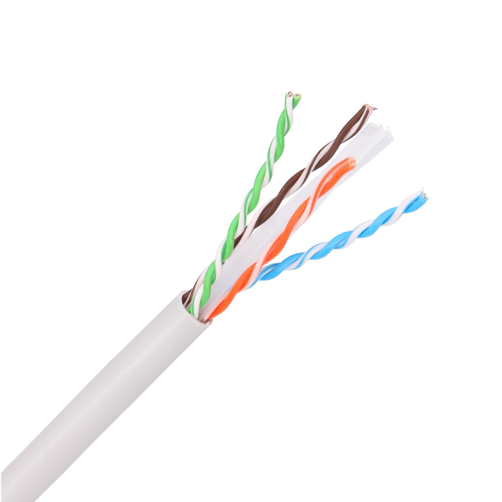 Cablu de rețea Extralink CAT6A UTP (U/UTP) pentru interior, cu pereți torsionați, 100m — imagine 1