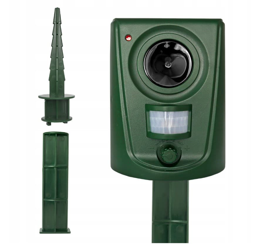 Repelent ultrasonic pentru animale Black Forest, cu senzor de mișcare, 62m2, impermeabil — imagine 1