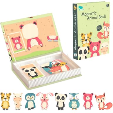 Cartea de puzzle magnetice Extralink 68 de animale