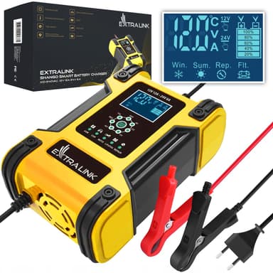 Charger Smart Bateria Extralink Shango 100-240VAC 12V 12A 24V 6A