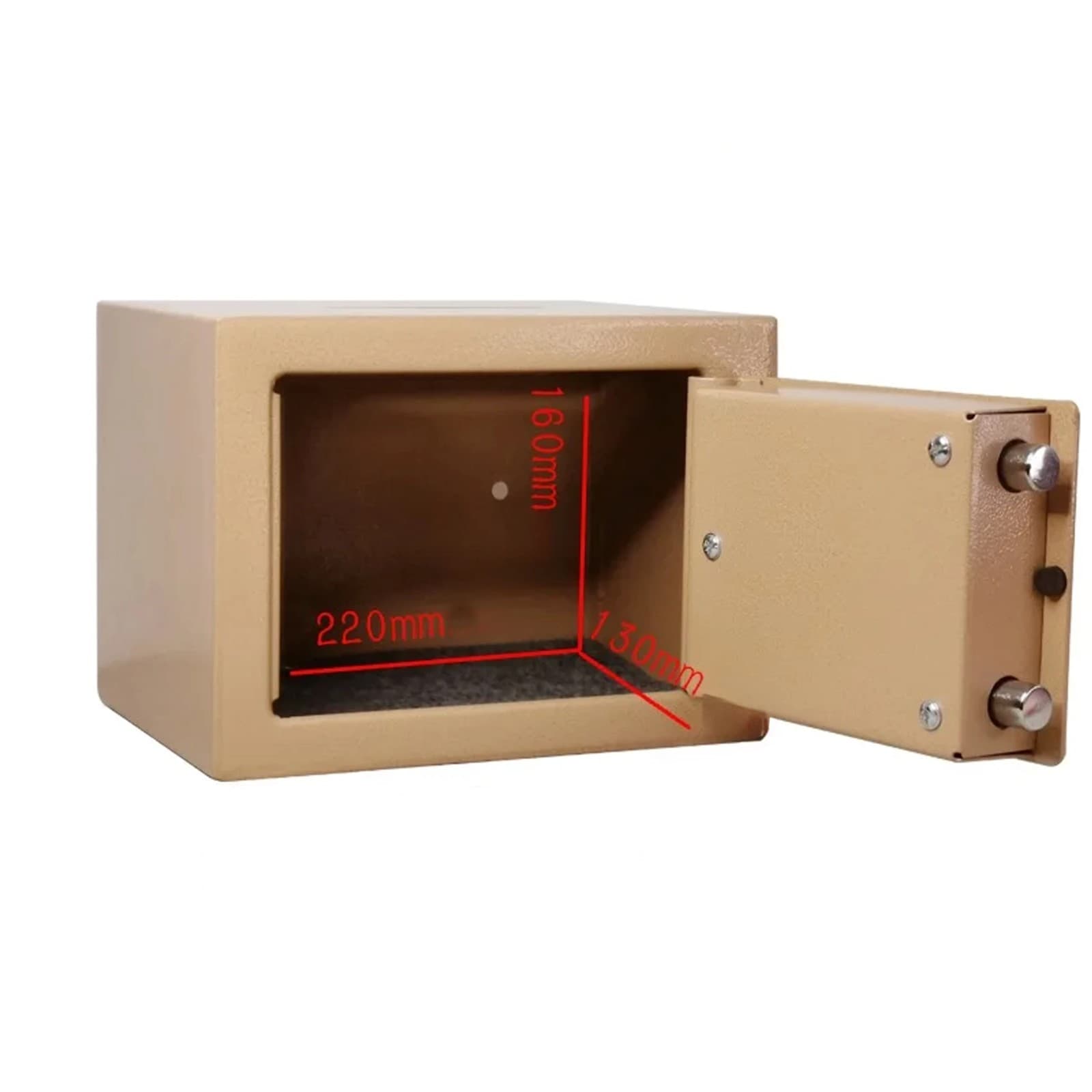 Safe Extralink Home, Safe de Birou, Sertaj de Chei, Cutie de Siguranță, Galben, S-404 — imagine 1