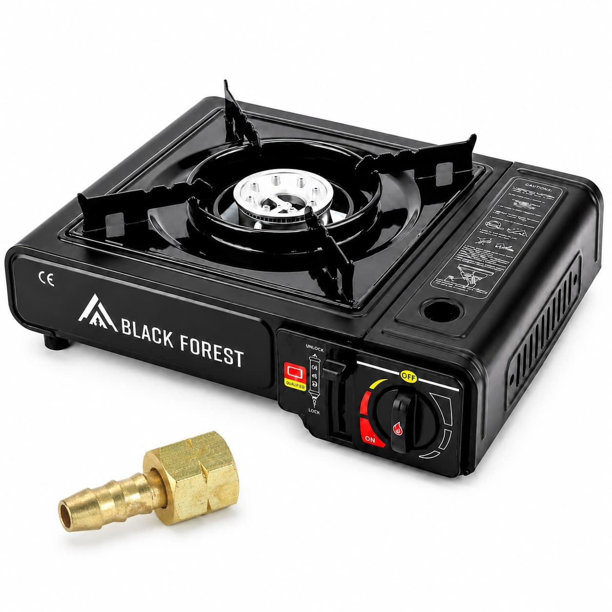 Sobă de camping portabilă Extralink, Arcul de gătit pe gaz 2-în-1, inclus în caz — imagine 1