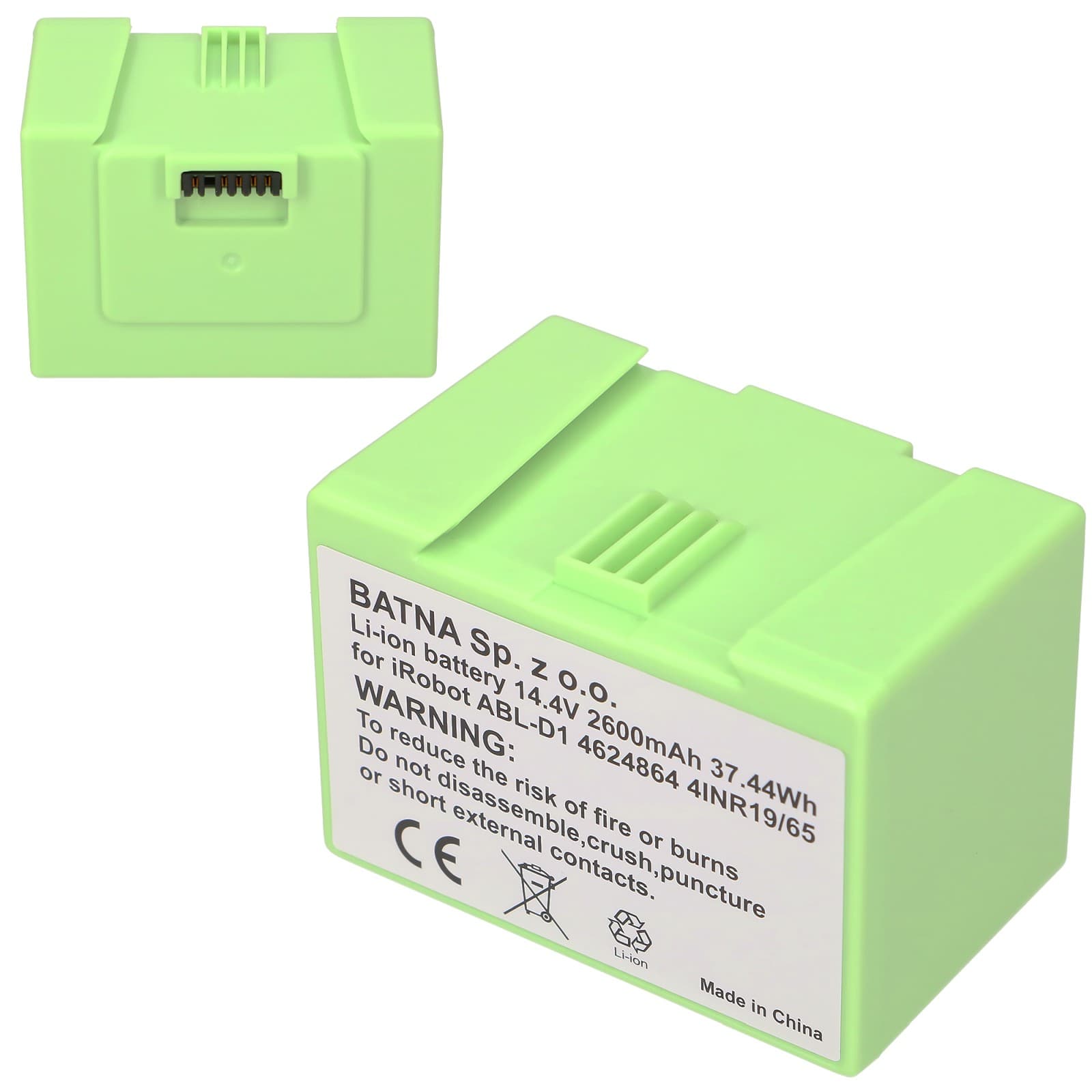 Baterie robot aspirator pentru Roomba E5 E6 I7 14.4V 2600MAH — imagine 1
