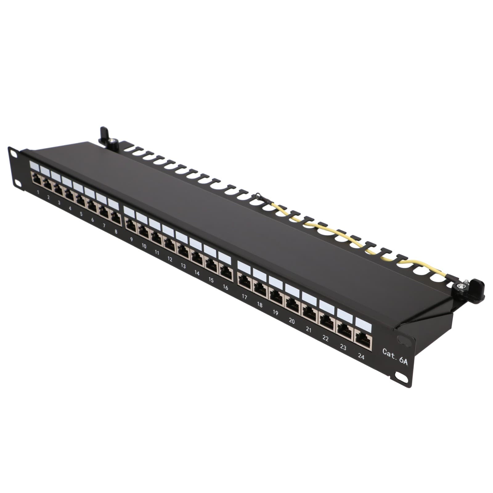 Extralink CAT6A STP Patch Panel, 24 Porturi — imagine 1