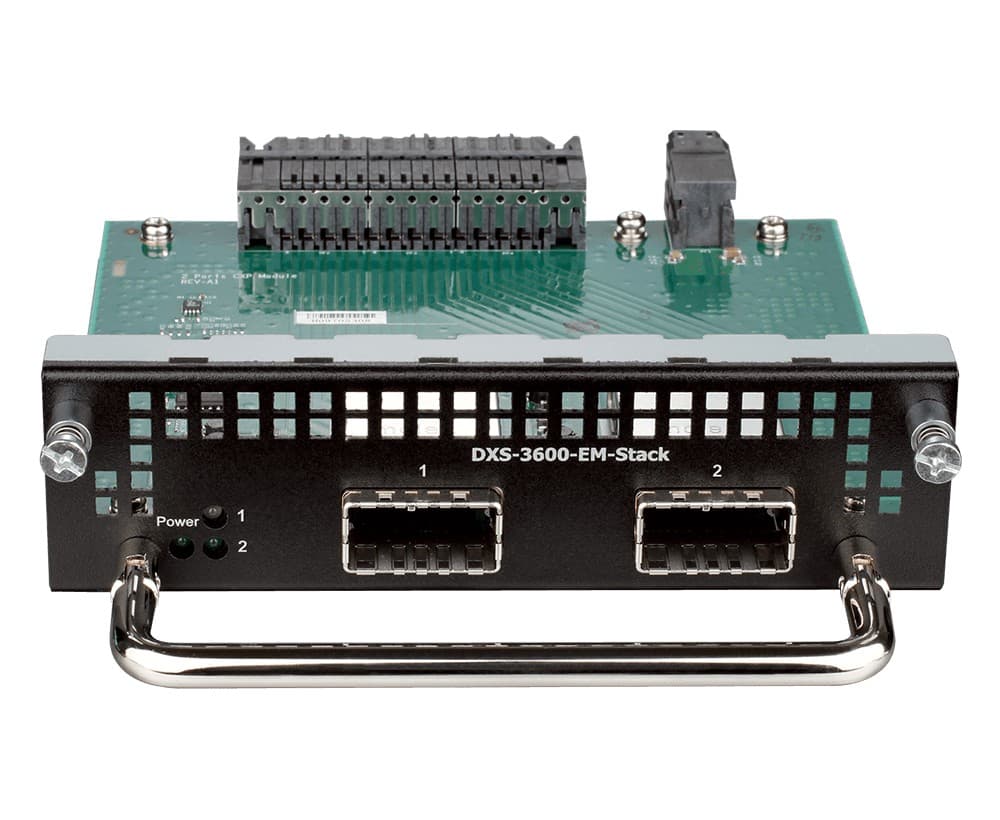 D-LINK DXS-3600-EM-STACK Modul de Stacking, 2 Porte, 120Gbps, pentru DXS-3600-32S — imagine 1