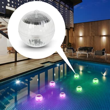 Dispozitiv iluminare solara Phenom LED RGB 10cm cu acumulator