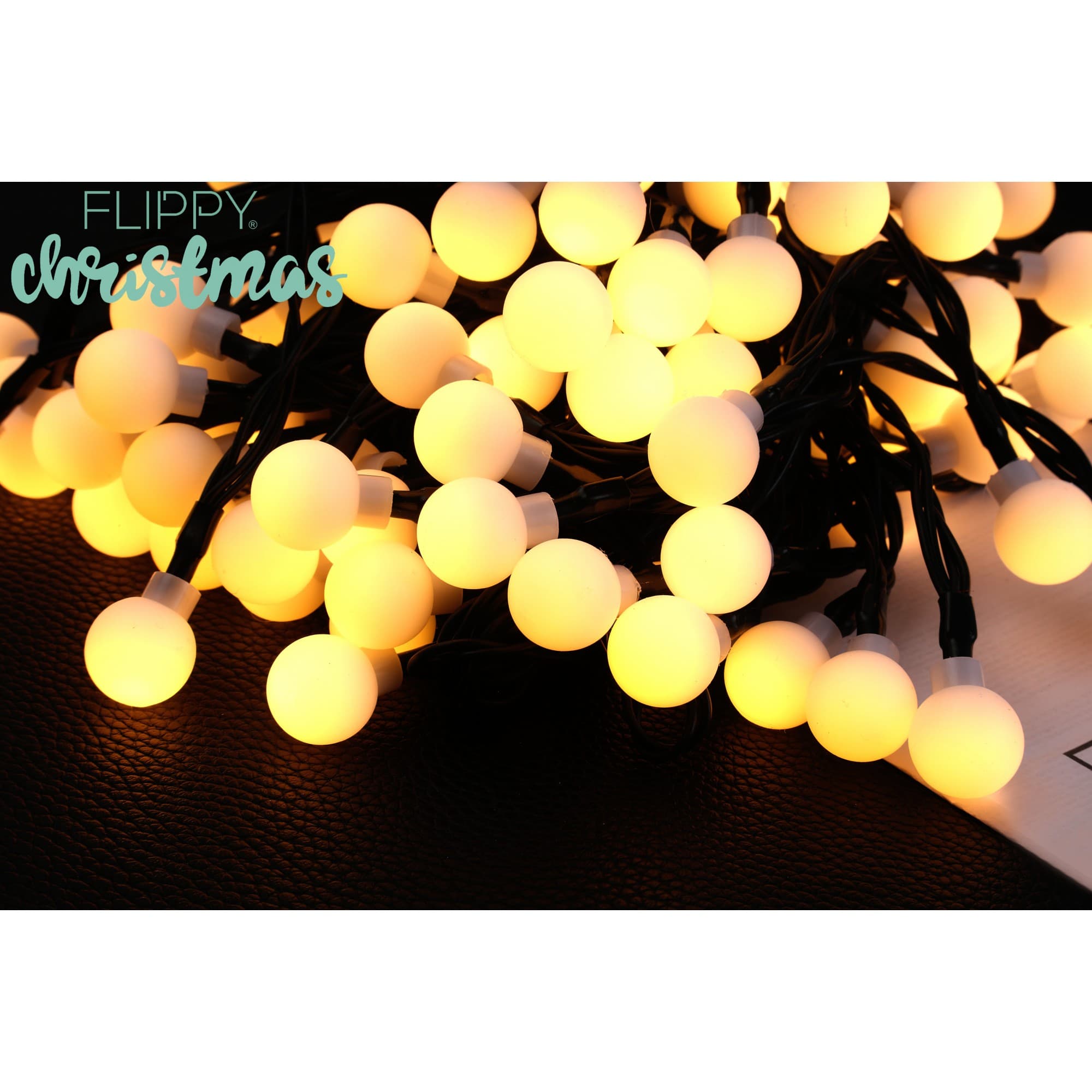 Instalatie luminoasa Craciun LED 12m, Alb cald, Solar, Flippy — imagine 8