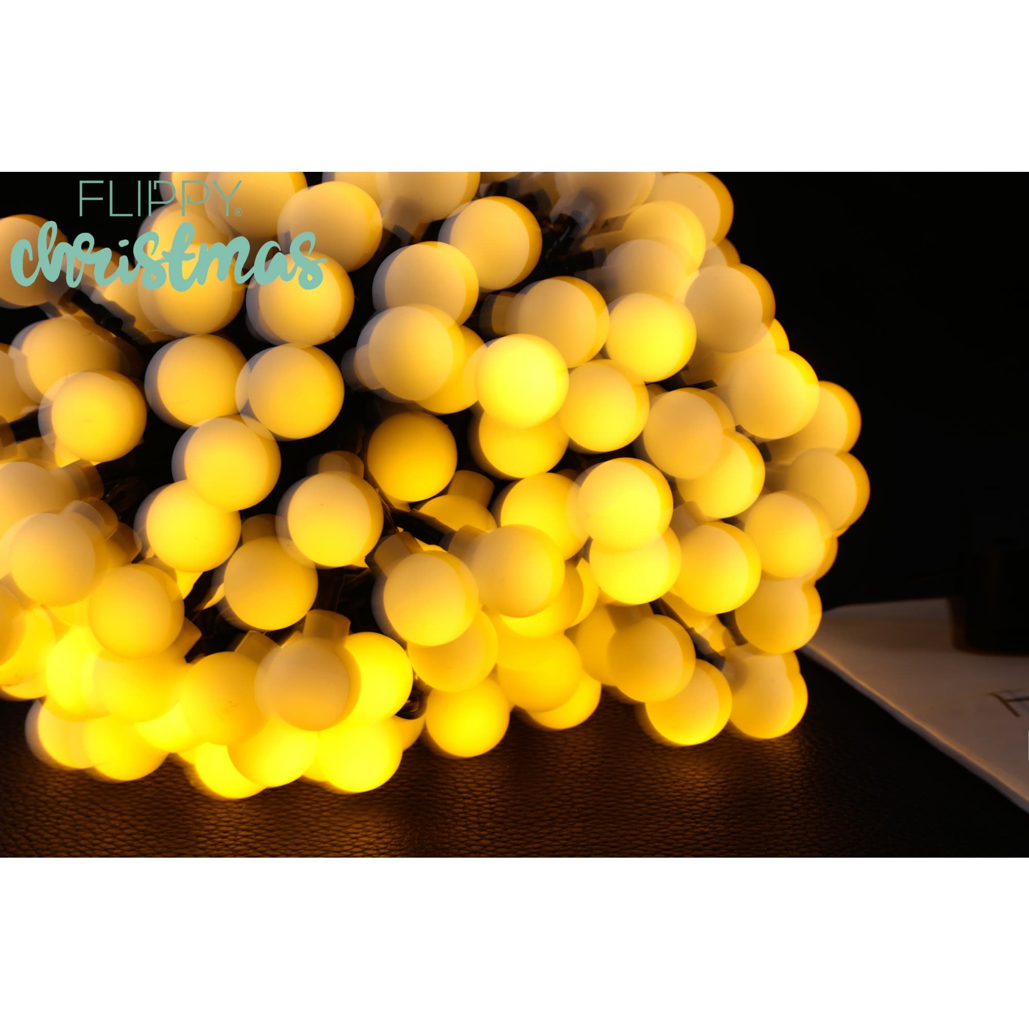 Ghirlanda luminoasa Craciun, 22 metri, 200 LED, Alb cald, cu energie solara — imagine 6