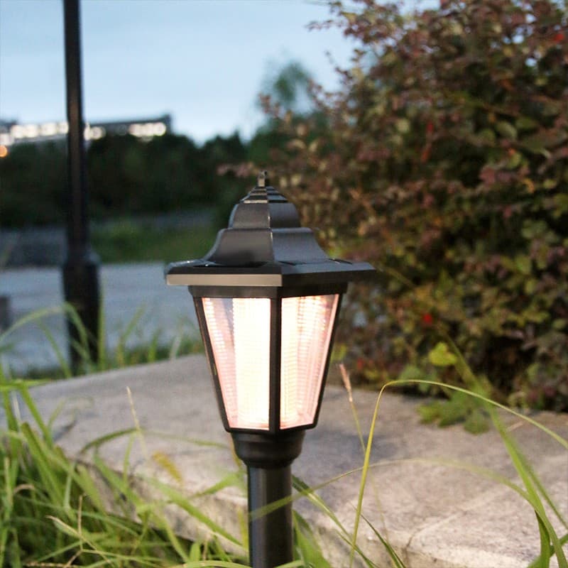 Lampa solara de gradina hexagonala Flippy Alb Cald — imagine 4