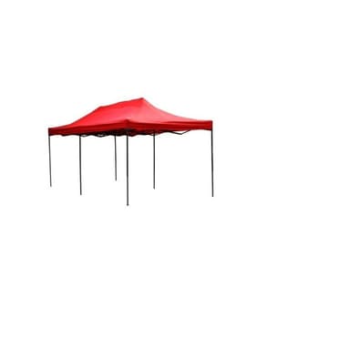 Cort Pavilion Flippy 3x6m Rosu Pliabil Cadru Metal