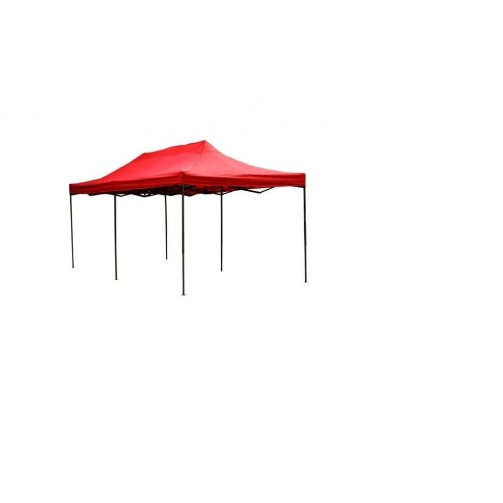 Cort Pavilion Flippy 3x6m Rosu Pliabil Cadru Metal — imagine 1