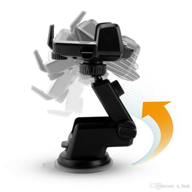 Suport auto pentru telefon Flippy Telescopic cu Ventuza Negru