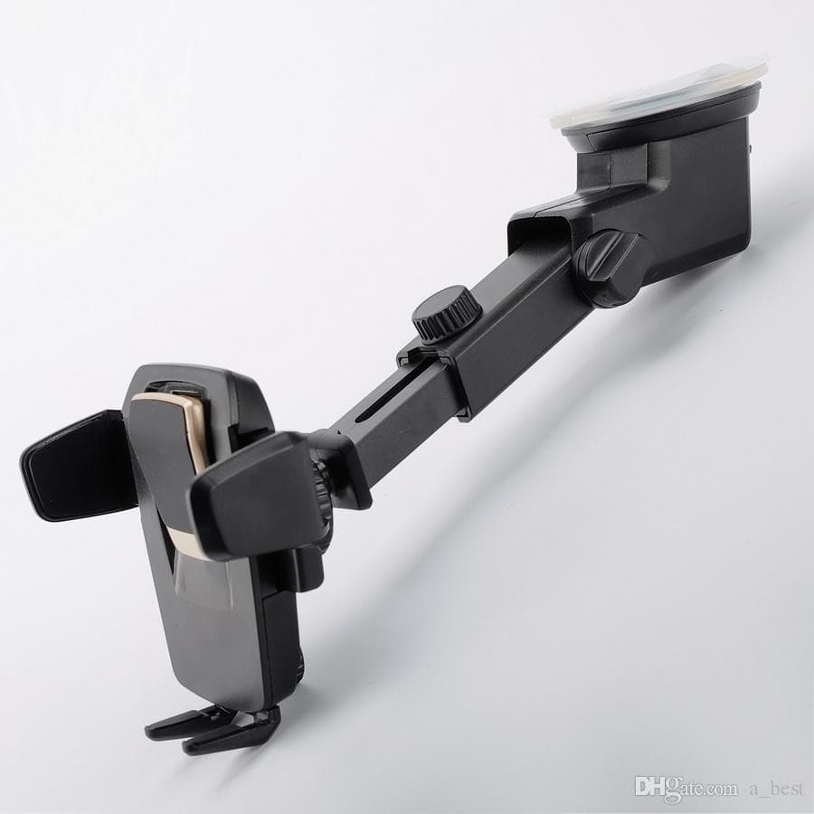 Suport auto pentru telefon Flippy Telescopic cu Ventuza Negru — imagine 5