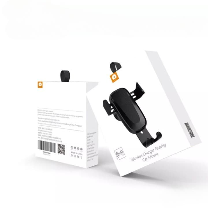Suport auto cu incarcare wireless Fast Charge WUW W2 negru — imagine 2