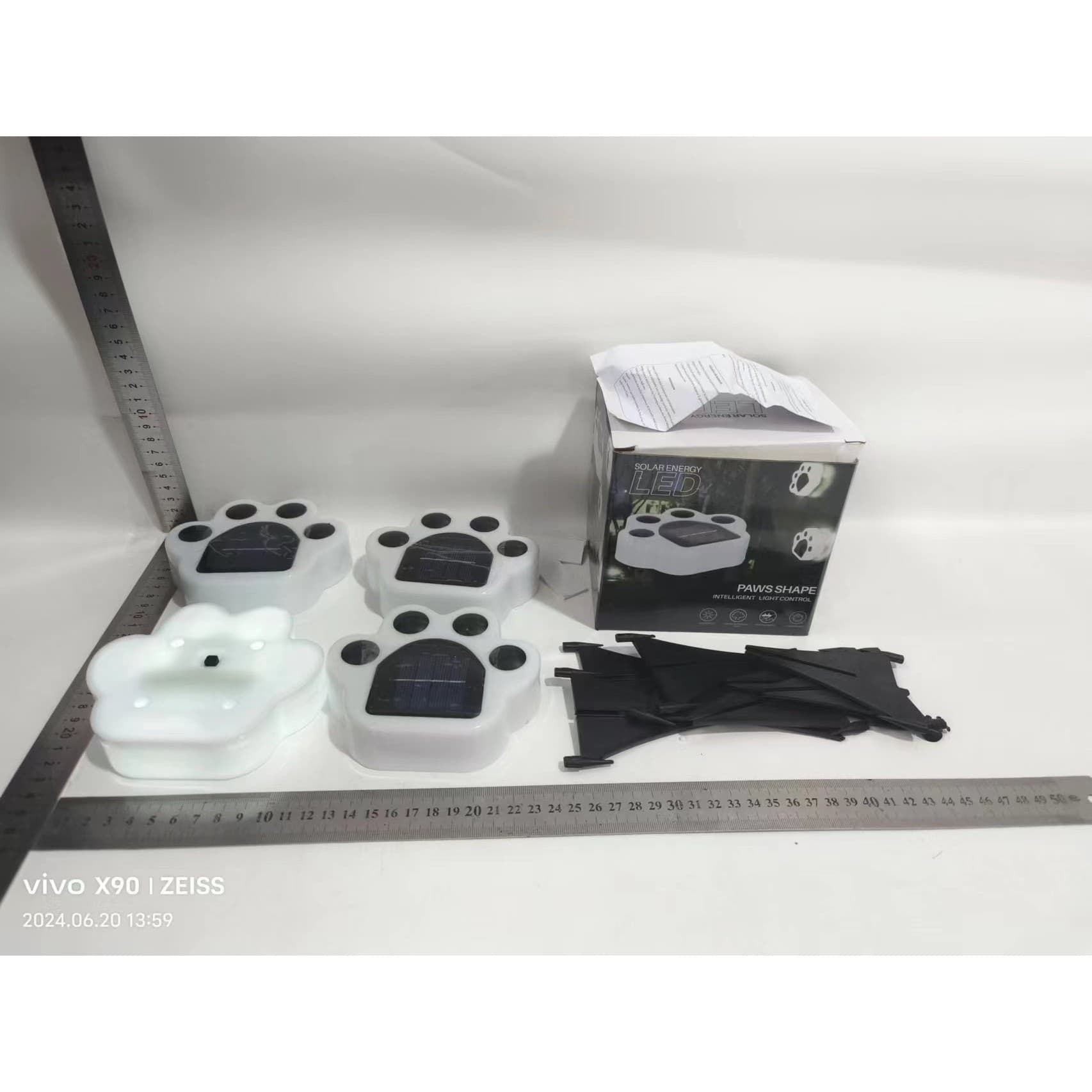 Set 4 Lampi Solare LED pentru Gradina Flippy Model Laba de Urs — imagine 10