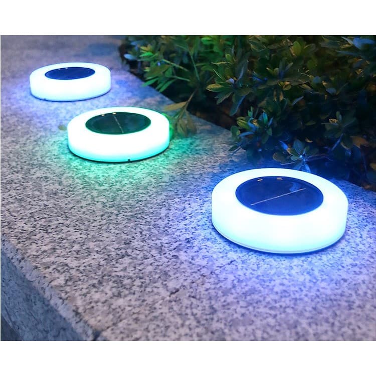 Lampa Solara LED Set de 4 Flippy Model Cerc Multicolor Negru/Alb — imagine 4