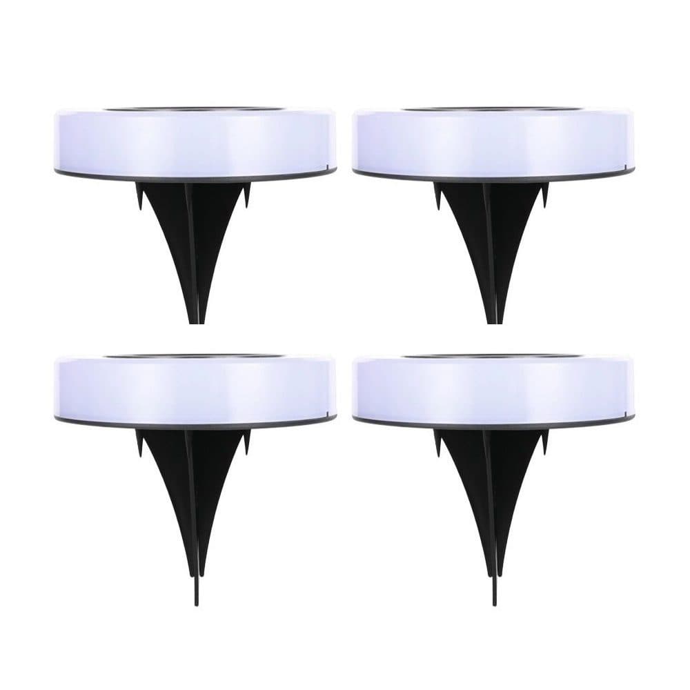 Set de Lampi Solare LED pentru Gradina, Flippy, Model Cerc, Alb/Negru — imagine 2
