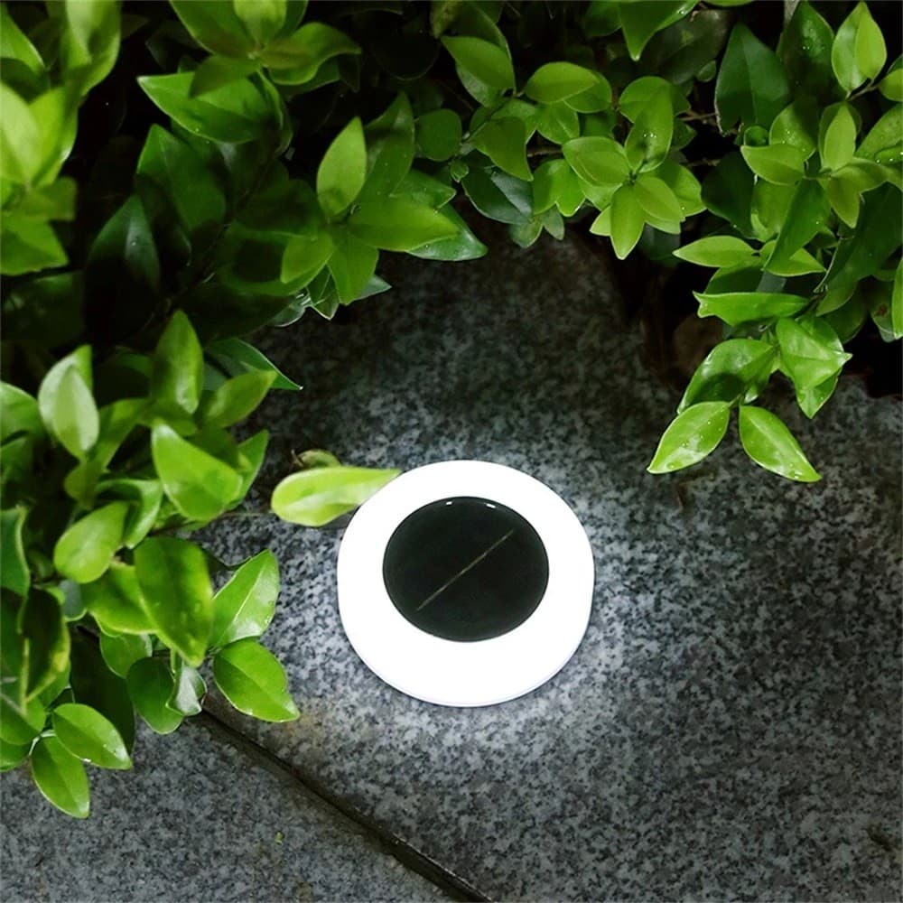 Set de Lampi Solare LED pentru Gradina, Flippy, Model Cerc, Alb/Negru — imagine 7