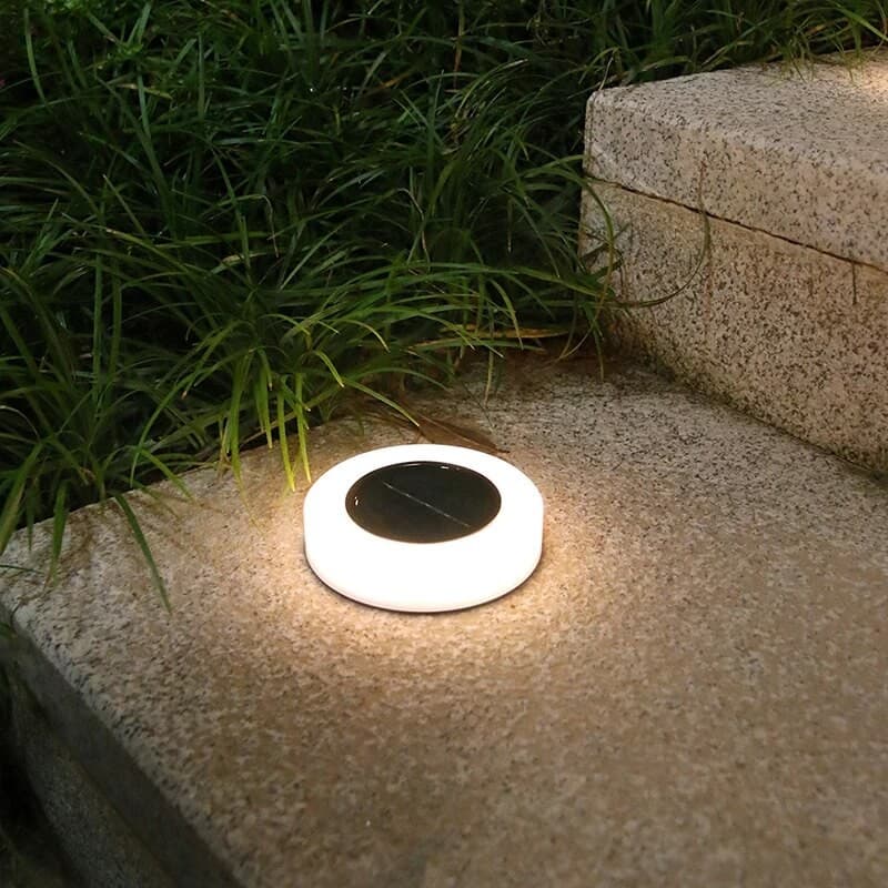 Set de Lampi Solare LED pentru Gradina, Flippy, Model Cerc, Alb/Negru — imagine 9