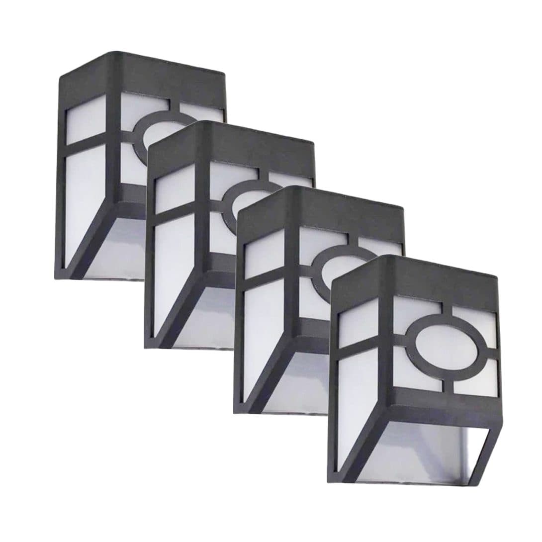 Set Lampi Solare LED pentru Gradina, Flippy, Model Geometric, Alb Rece — imagine 2