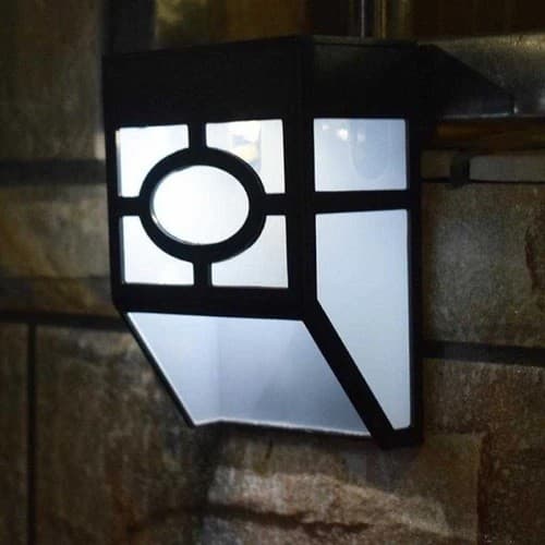 Set Lampi Solare LED pentru Gradina, Flippy, Model Geometric, Alb Rece — imagine 9