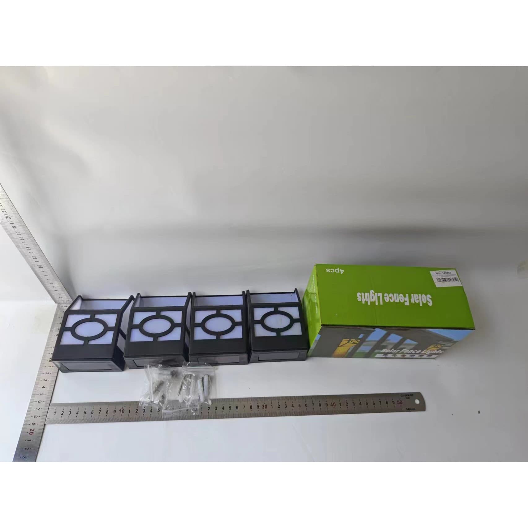 Set Lampi Solare LED pentru Gradina, Flippy, Model Geometric, Alb Rece — imagine 10