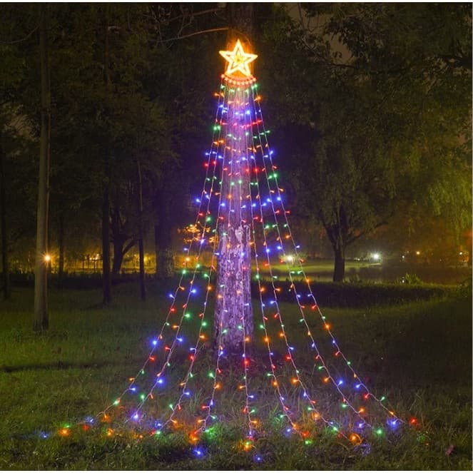 Ghirlanda luminoasa LED tip perdea 350 becuri Multicolor Flippy — imagine 2