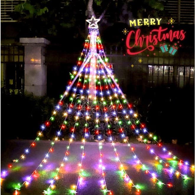 Ghirlanda luminoasa LED tip perdea 350 becuri Multicolor Flippy — imagine 3