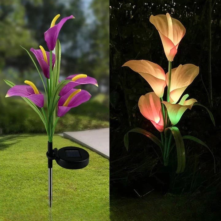 Lumina solara LED tip Crin cu 5 flori, Flippy — imagine 1