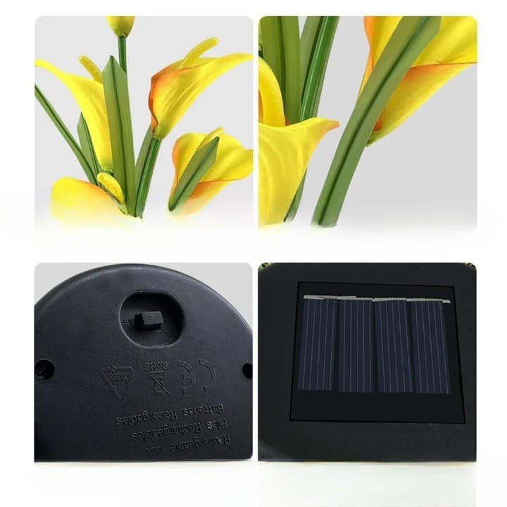 Lumina solara LED tip Crin cu 5 flori, Flippy — imagine 3