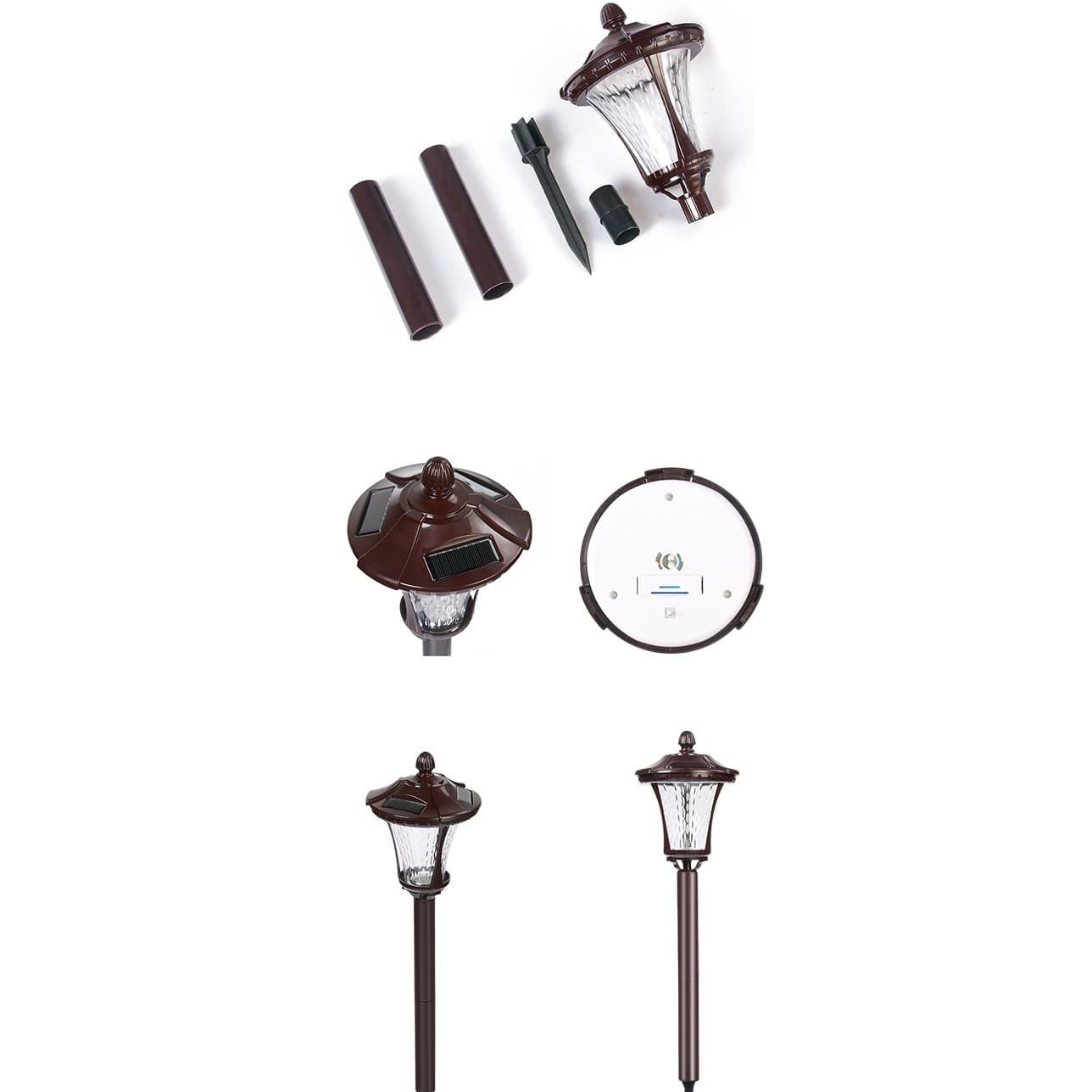 Lampa solara Flippy cu prindere in pamant, Alb Rece — imagine 1
