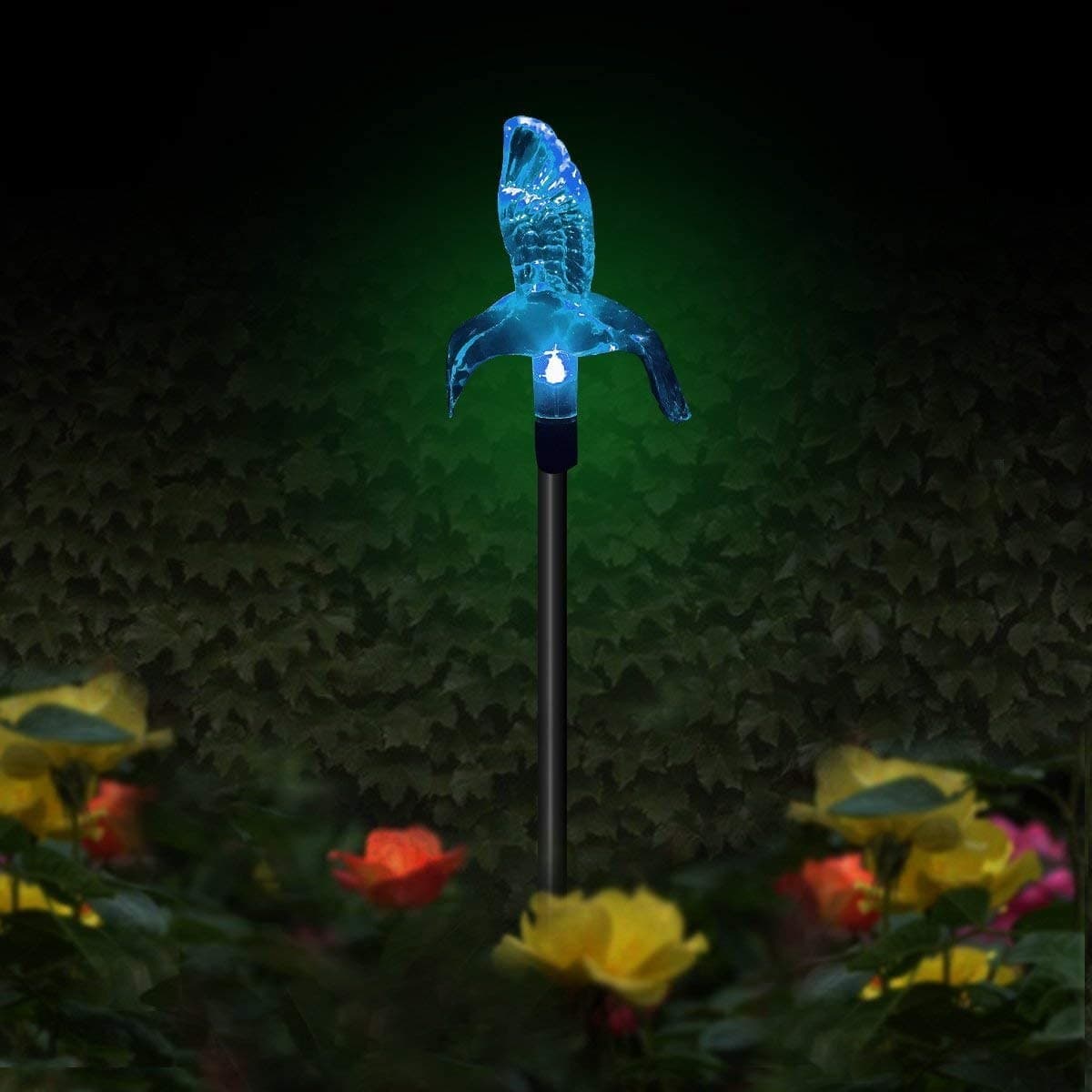Set 3 Lampi Solare LED tip pasare-fluture-libelula Multicolor — imagine 6