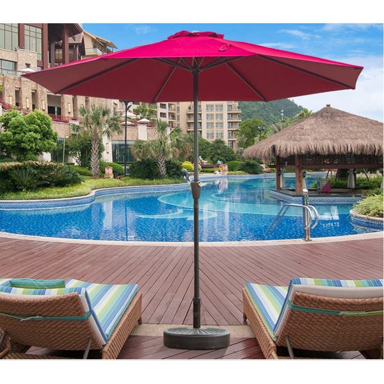 Umbrela rotunda de soare Flippy diametru 2.70 m rosu — imagine 2