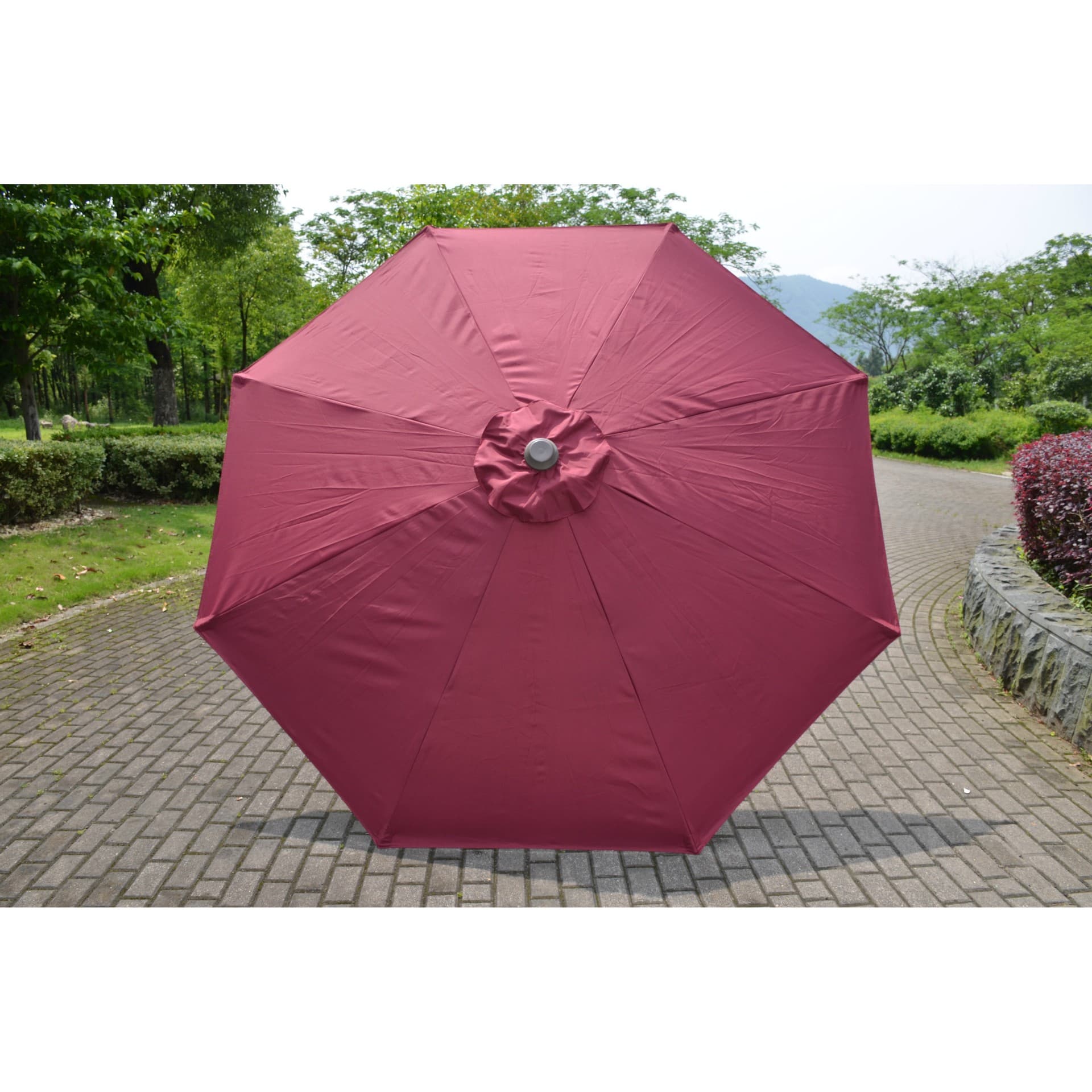 Umbrela rotunda de soare Flippy diametru 2.70 m rosu — imagine 3
