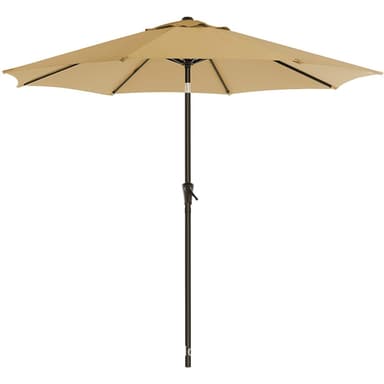Umbrela rotunda de soare Flippy, diametru 2.70 m, crem