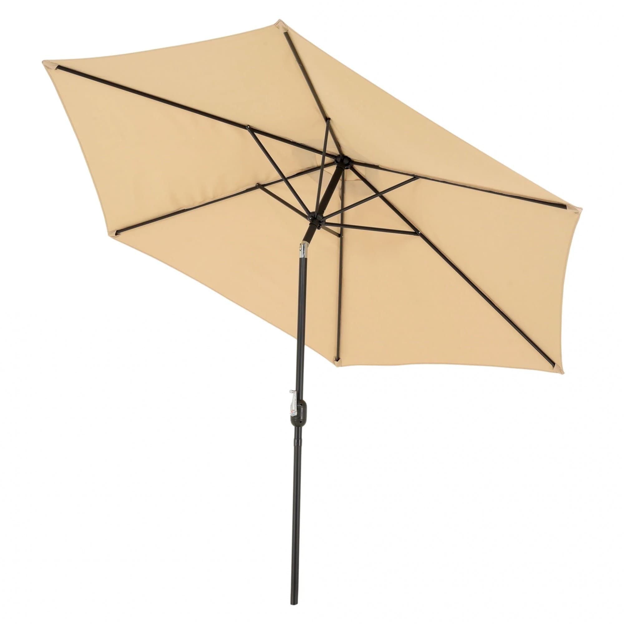Umbrela rotunda de soare Flippy, diametru 2.70 m, crem — imagine 4