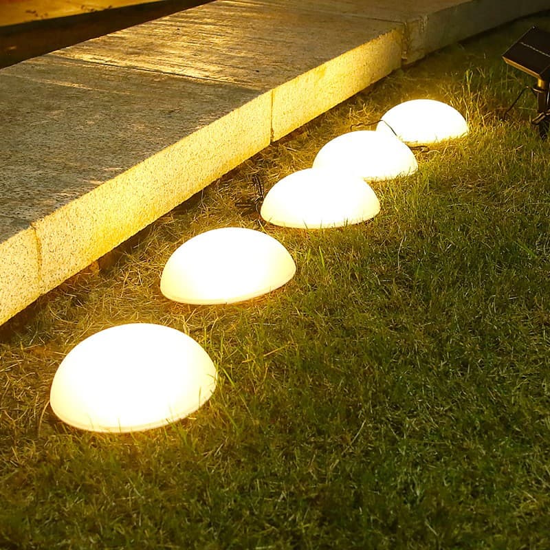 Lampa solara in forma de ciuperca Flippy 5 bucati alb cald — imagine 1