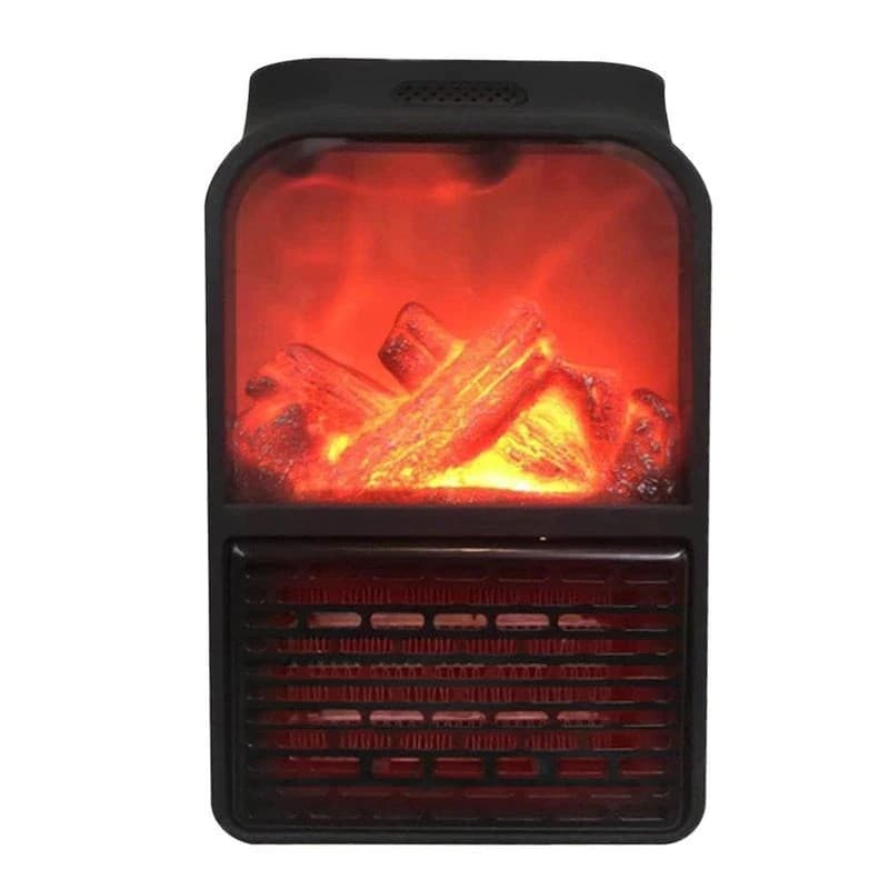Aeroterma electrica portabila Flippy, 1000W, cu efect de semineu si telecomanda — imagine 1
