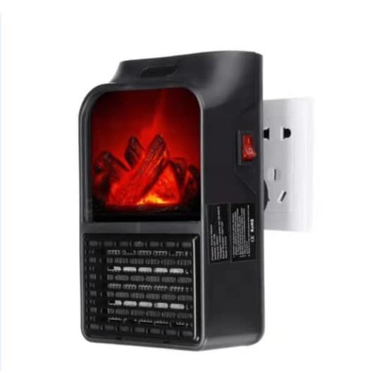 Aeroterma electrica portabila Flippy, 1000W, cu efect de semineu si telecomanda — imagine 2