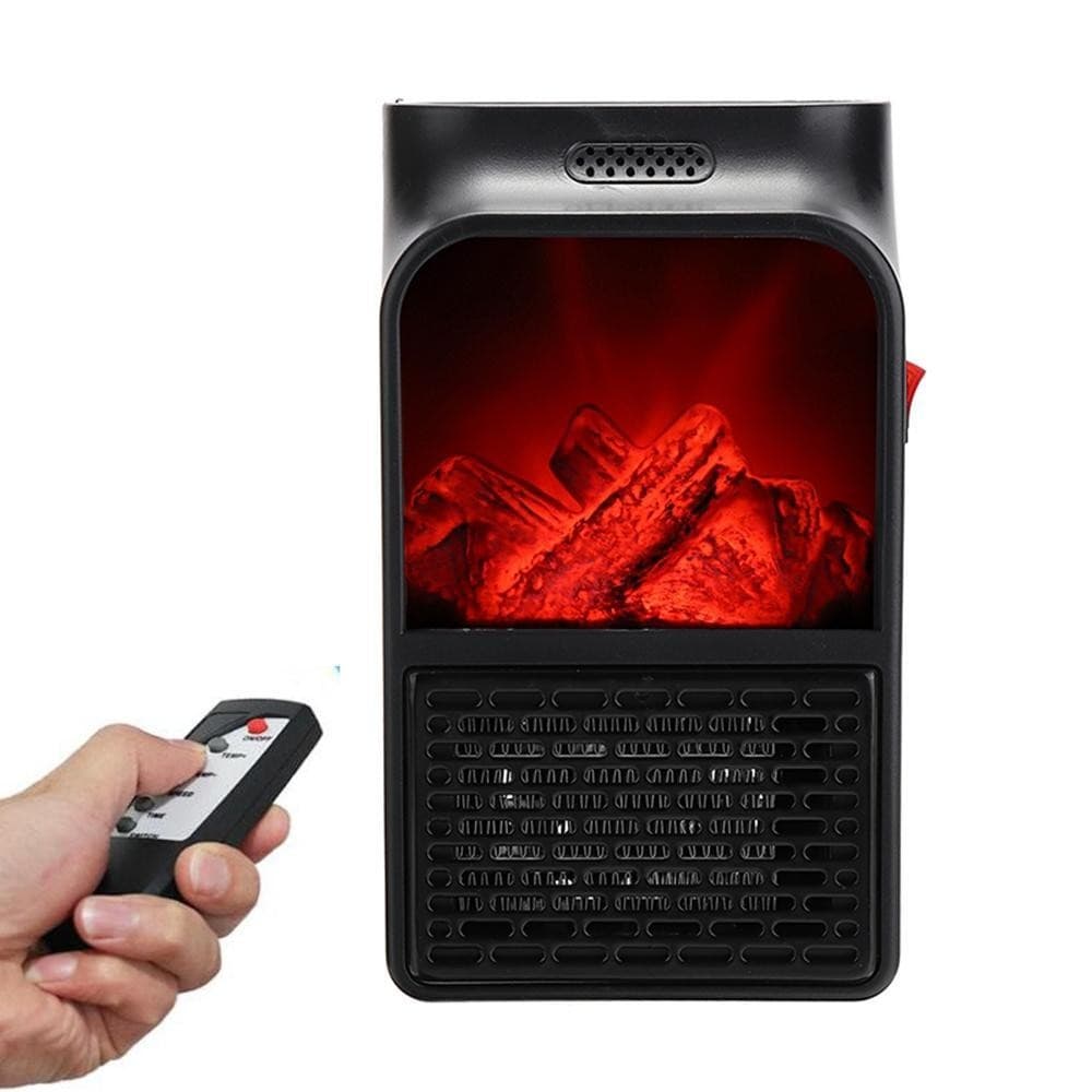 Aeroterma electrica portabila Flippy, 1000W, cu efect de semineu si telecomanda — imagine 6