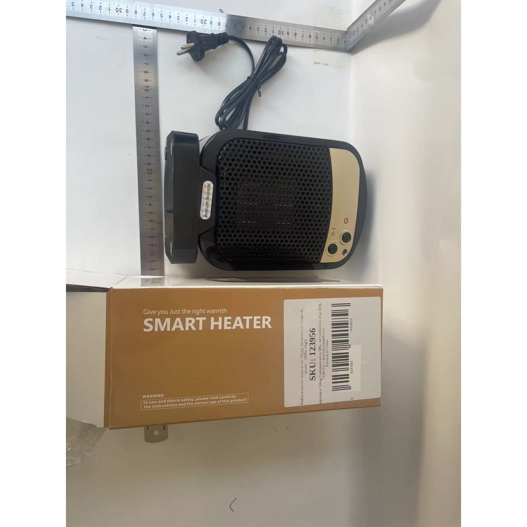 Radiator electric vertical Flippy 1800W 3 trepte de putere Negru — imagine 2