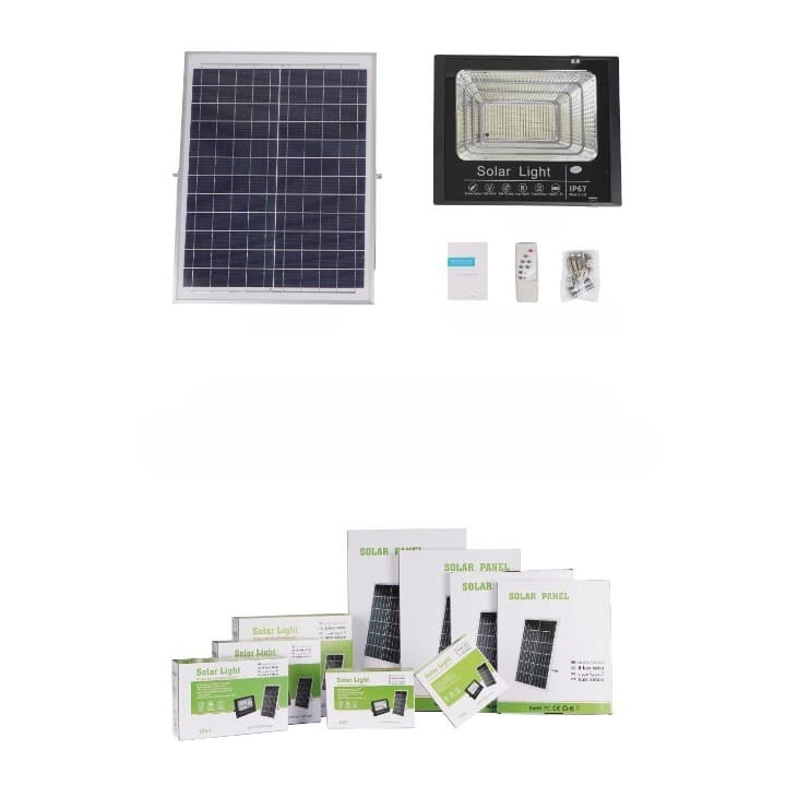 Proiector LED Solar Exterior IP67 100W cu Panou Solar Flippy — imagine 3