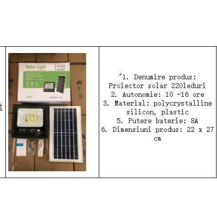 Proiector LED Solar Exterior IP67 100W cu Panou Solar Flippy — imagine 11